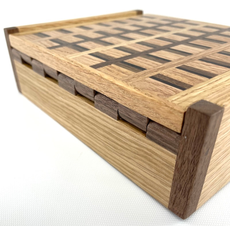 Available now Custom Oak and Black Walnut box - TreeToBox