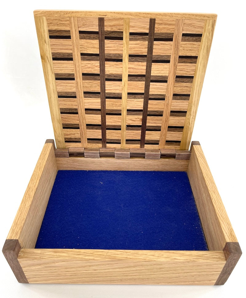 Available now Custom Oak and Black Walnut box - TreeToBox