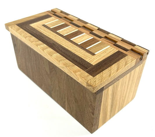 Available now Custom wooden 2 hinged lid box