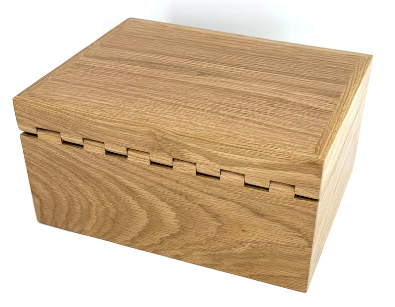 Available Now Doublewide wooden Recipe box - TreeToBox