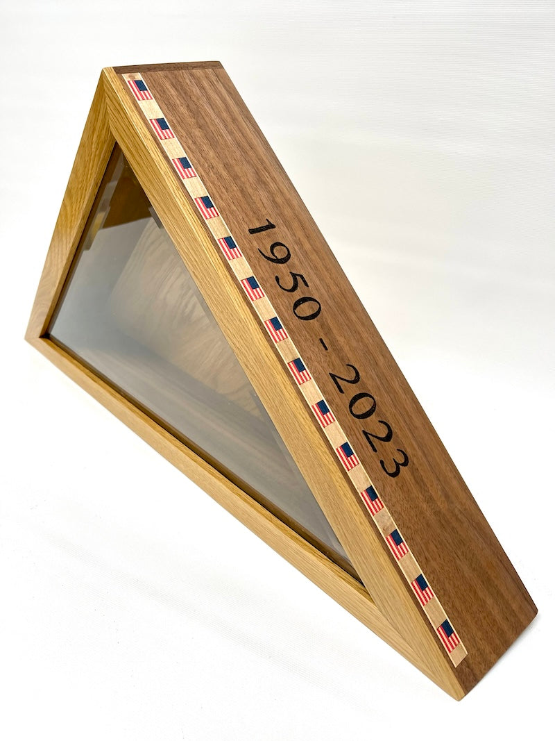 Custom Wooden Flag Display Case (Base price shown) - TreeToBox