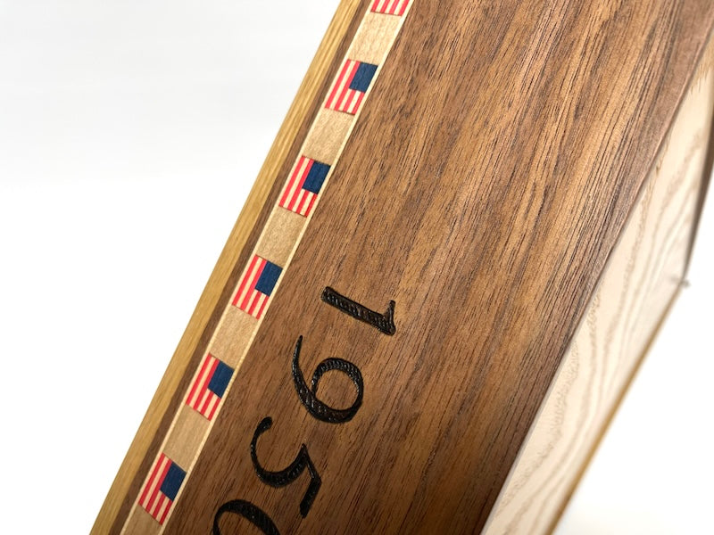Custom Wooden Flag Display Case (Base price shown) - TreeToBox
