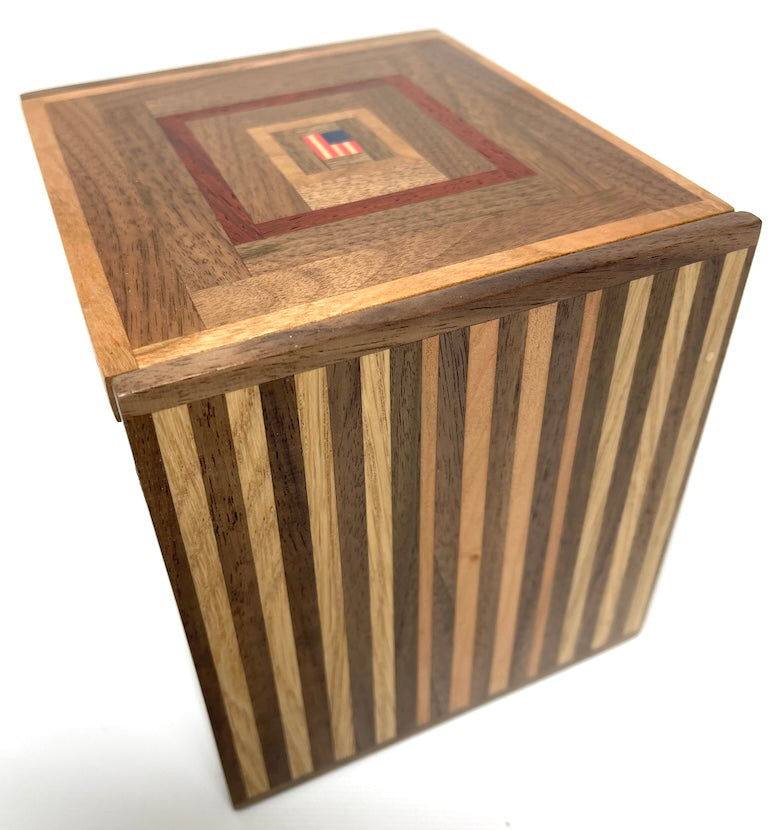 Available Now Wooden Flag box - TreeToBox