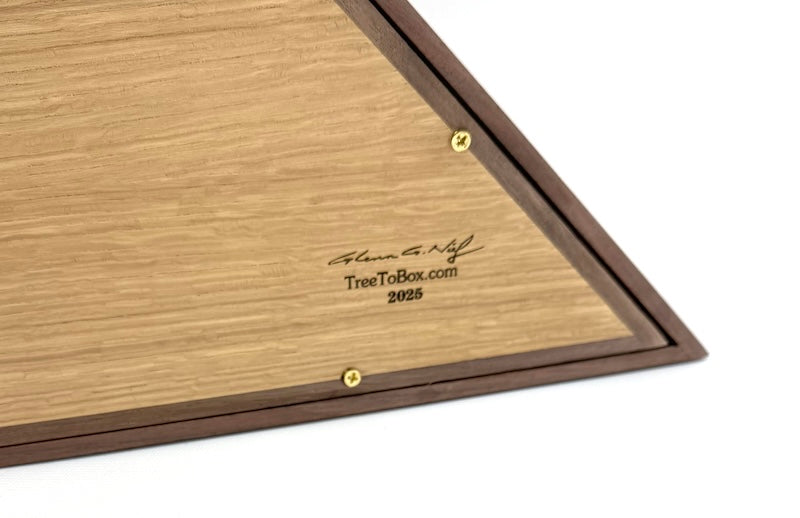 Available now Wooden Flag Display case - TreeToBox