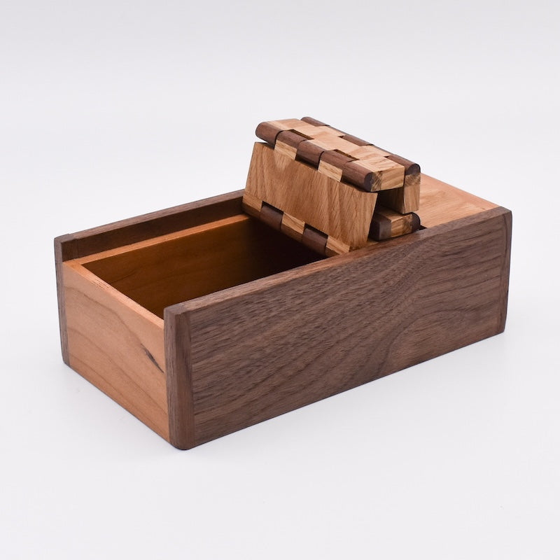 Available now Custom wooden 5 hinged rollup lid box - TreeToBox