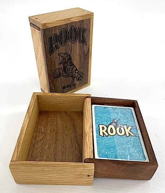 Available now wooden Rook card box