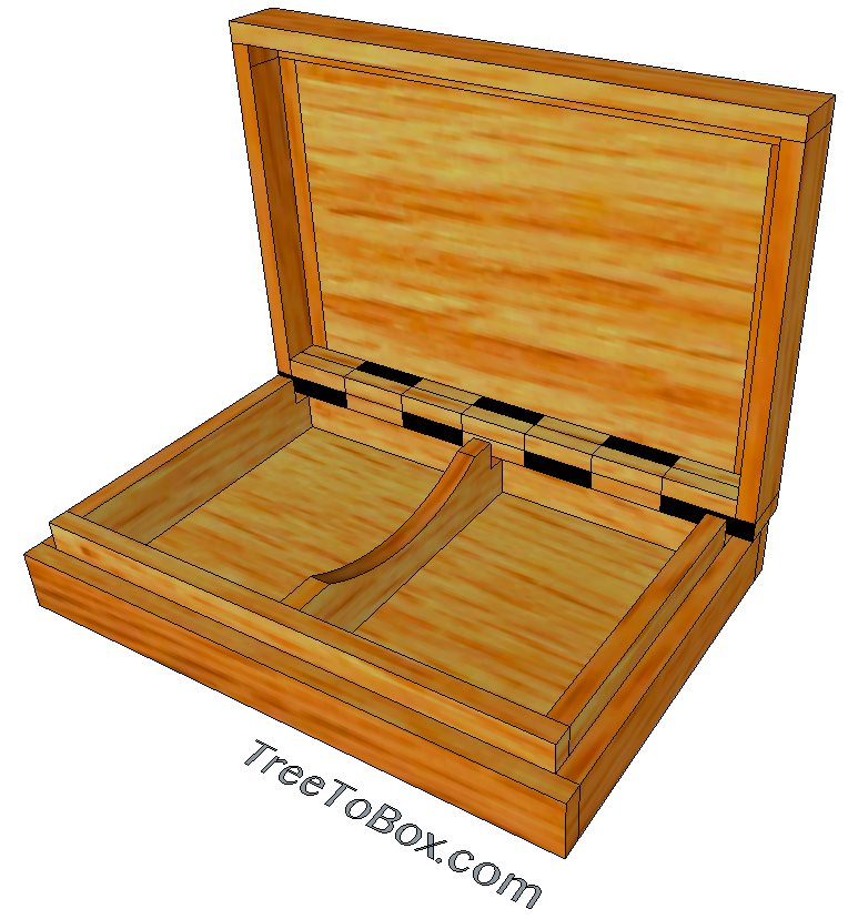 Custom wooden playing card box (Base price shown) - TreeToBox