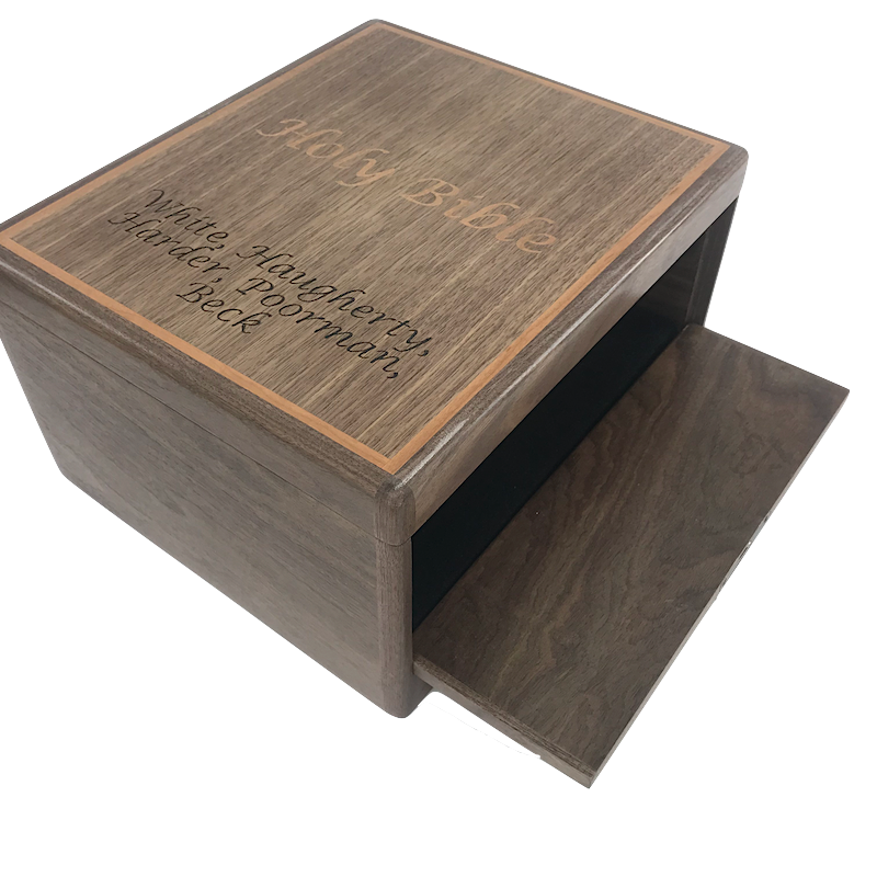 Custom wooden Bible box - TreeToBox