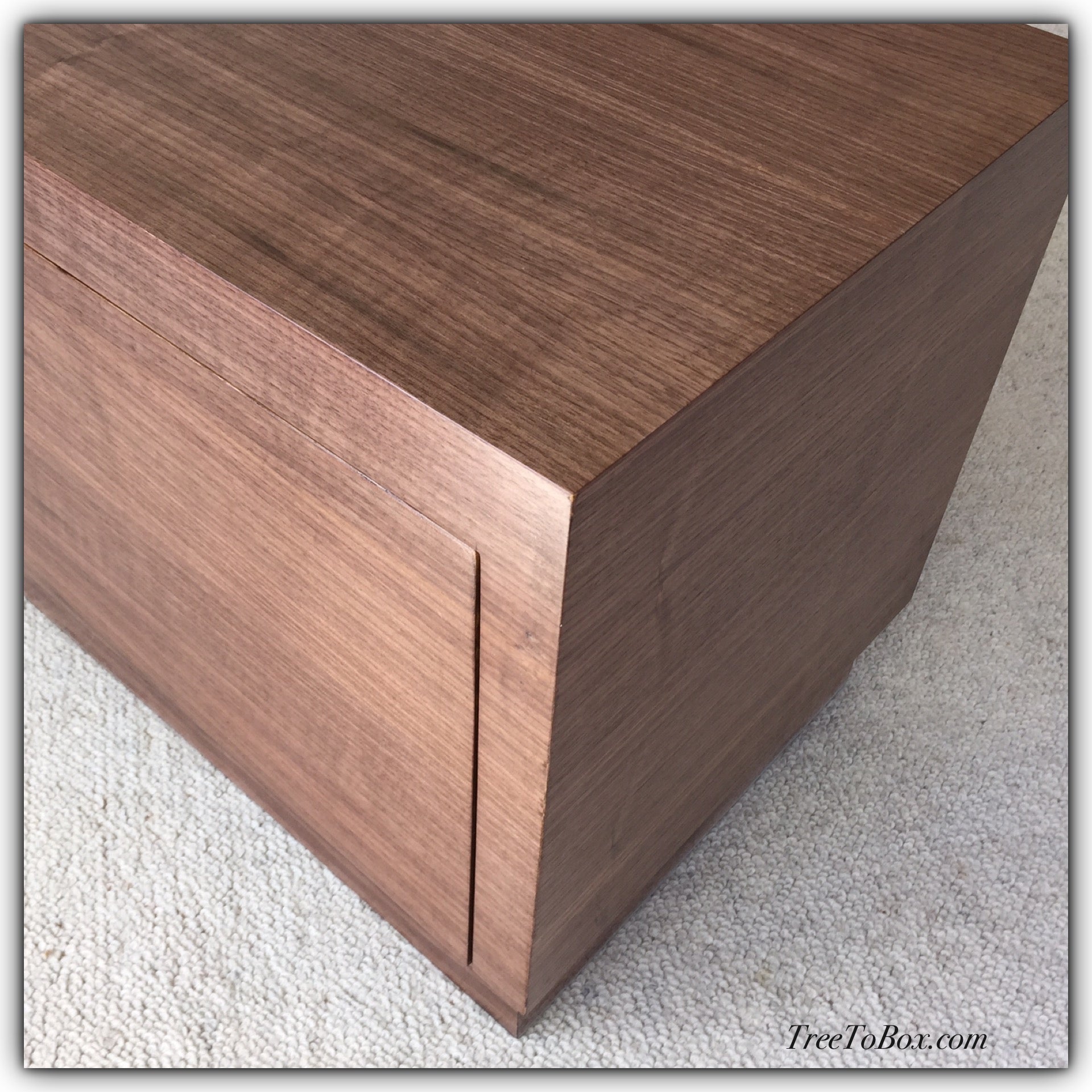 Revolving phonograph album cabinet - TreeToBox