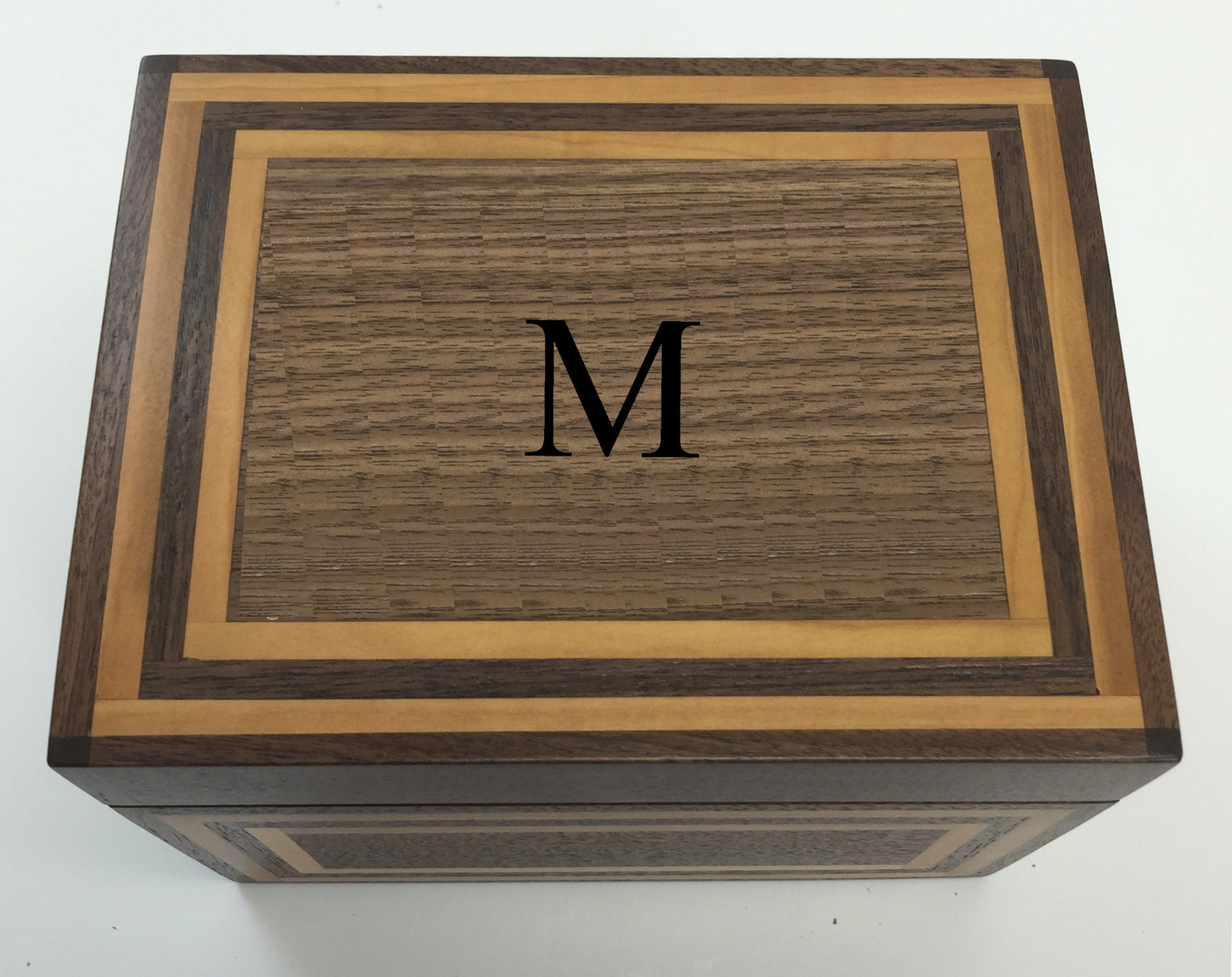 Recipe box Bradford Pear and Black Walnut - TreeToBox