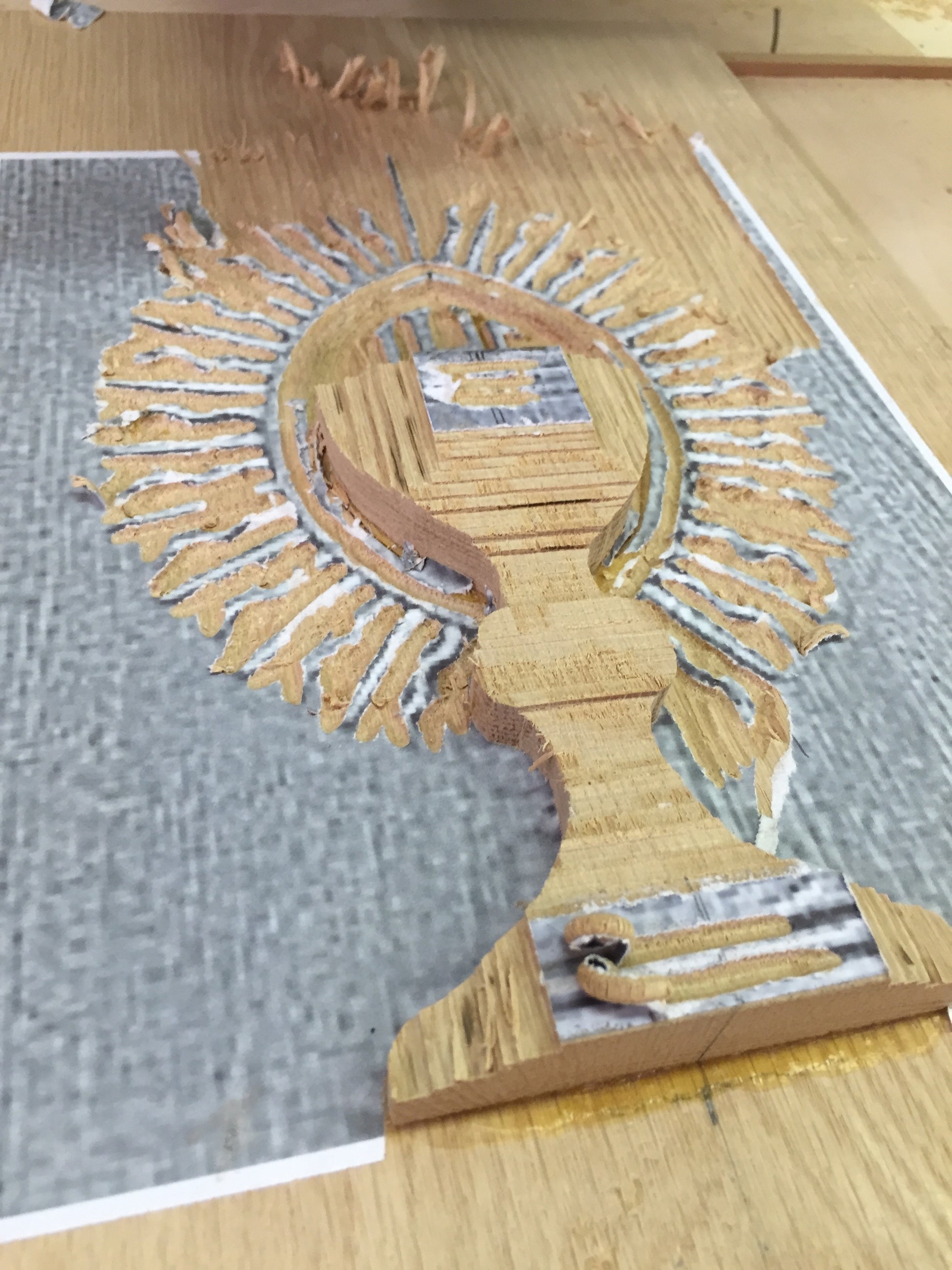 Carved wooden tabernacle