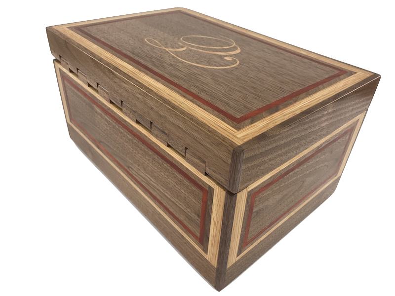 Custom wooden Recipe box