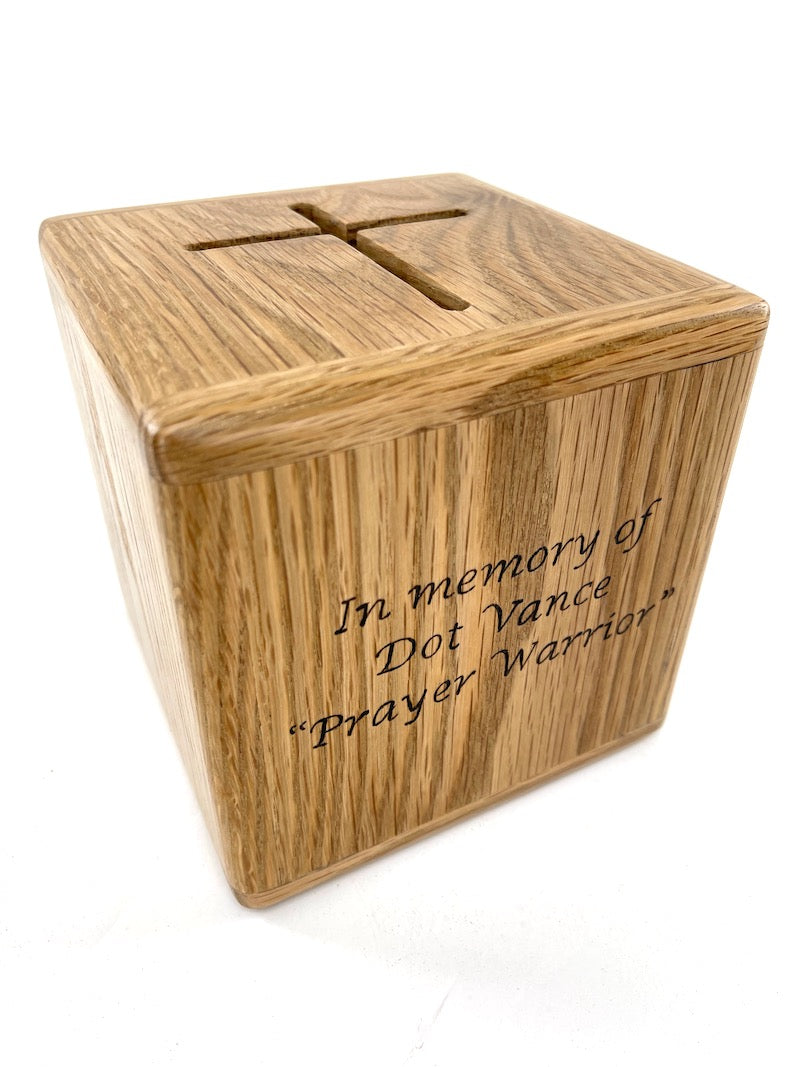 Design a Custom Wooden Prayer box<p><h5><span style="color: #2b00ff;">(Base price shown) - TreeToBox
