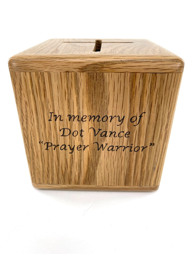 Design a Custom Wooden Prayer box<p><h5><span style="color: #2b00ff;">(Base price shown) - TreeToBox