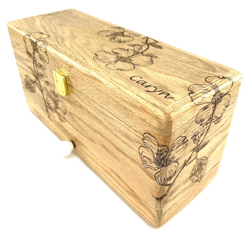 Custom wooden Recipe box<p><h5><span style="color: #2b00ff;">(Base price shown) - TreeToBox