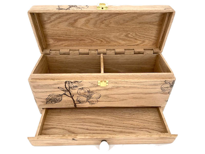 Custom wooden Recipe box<p><h5><span style="color: #2b00ff;">(Base price shown) - TreeToBox