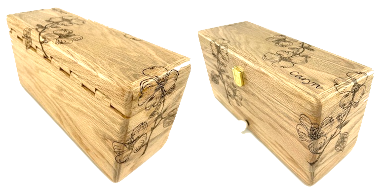 Custom wooden Recipe box<p><h5><span style="color: #2b00ff;">(Base price shown) - TreeToBox