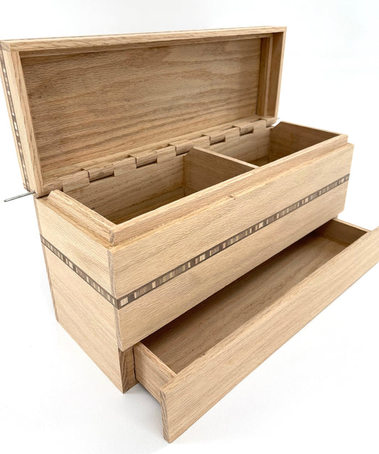 Available Now Doublewide wooden Recipe box - TreeToBox