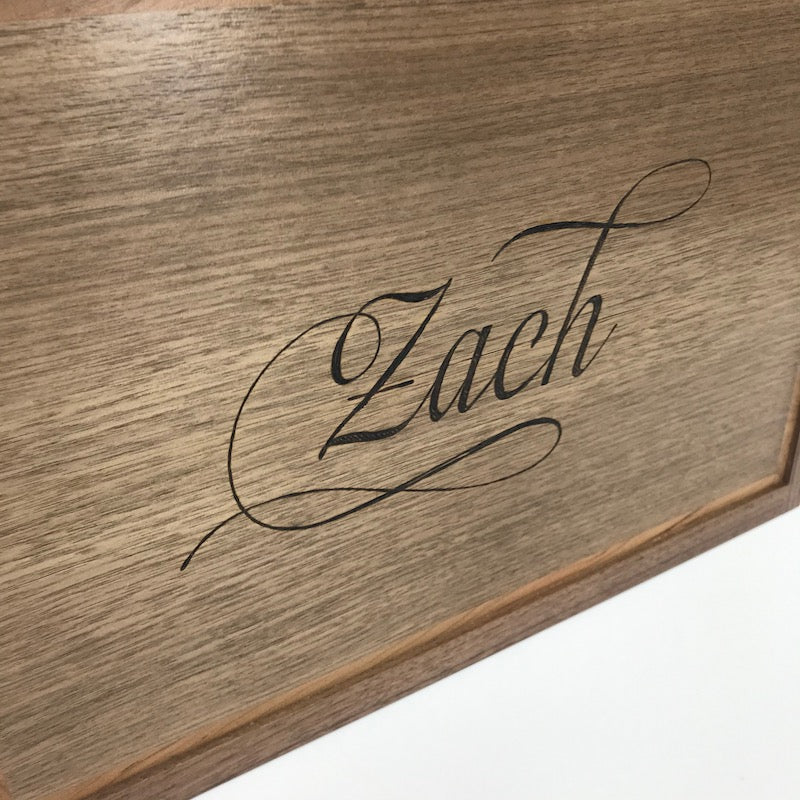 Custom wooden memory box