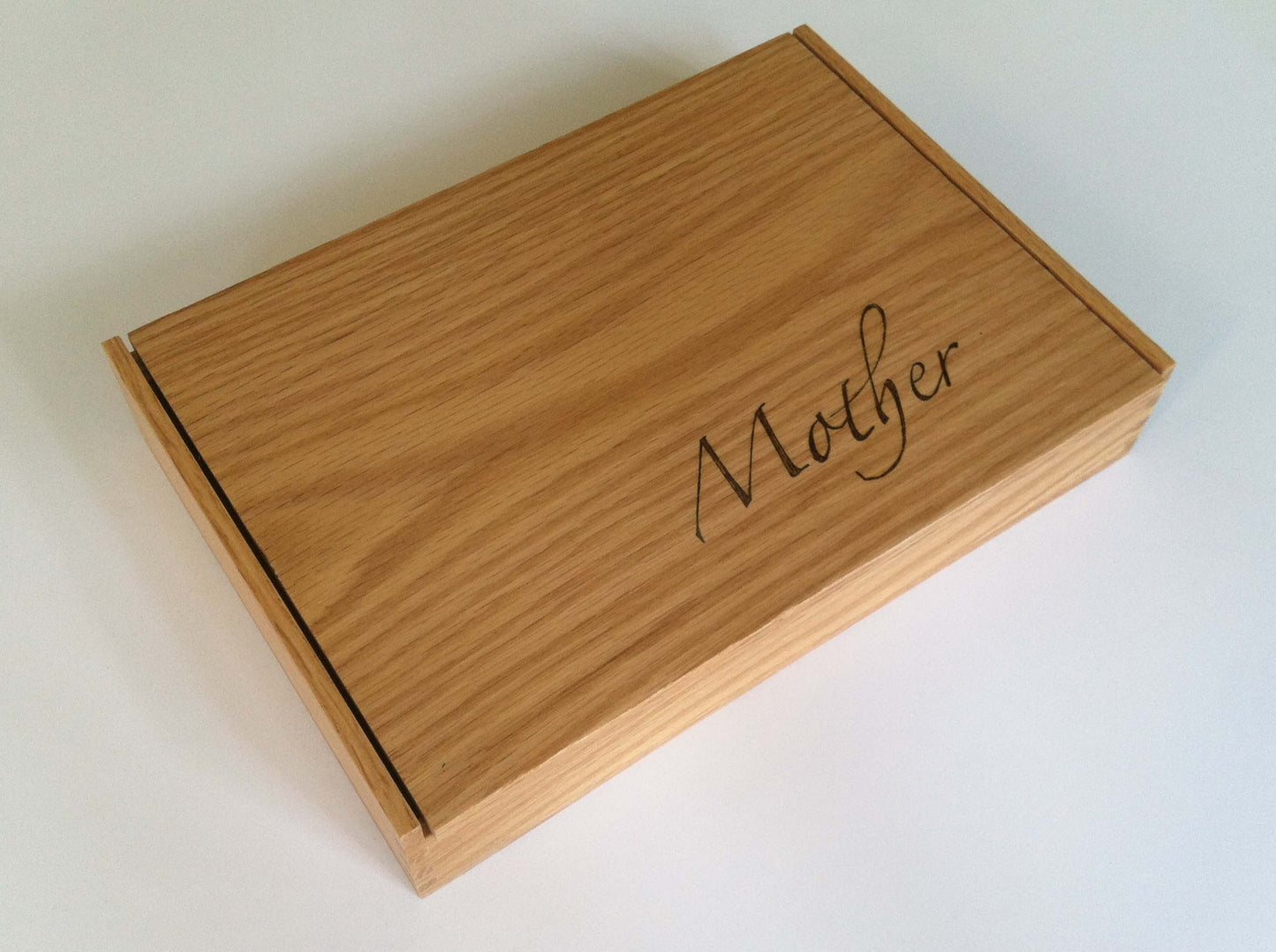 Available now Oak box 10-3/8" x 6-5/8" x 1-3/8" - TreeToBox