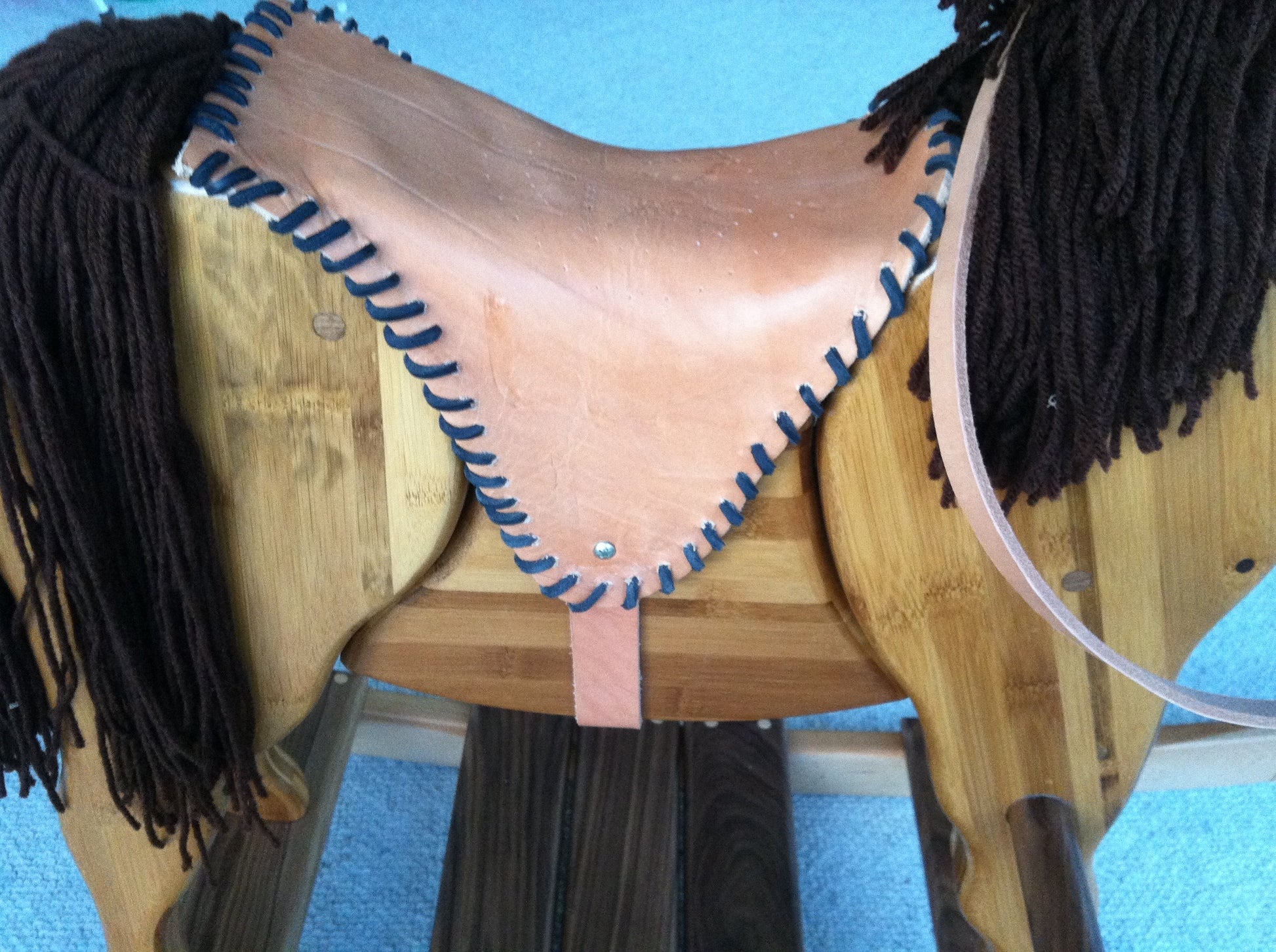 Wooden Rocking Horse in Beech, Bamboo and Black Walnut - TreeToBox