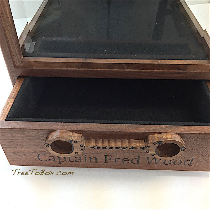 Wooden Sheriff Hat Box - TreeToBox