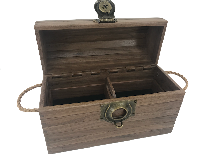 Wooden Treasure Chest - TreeToBox