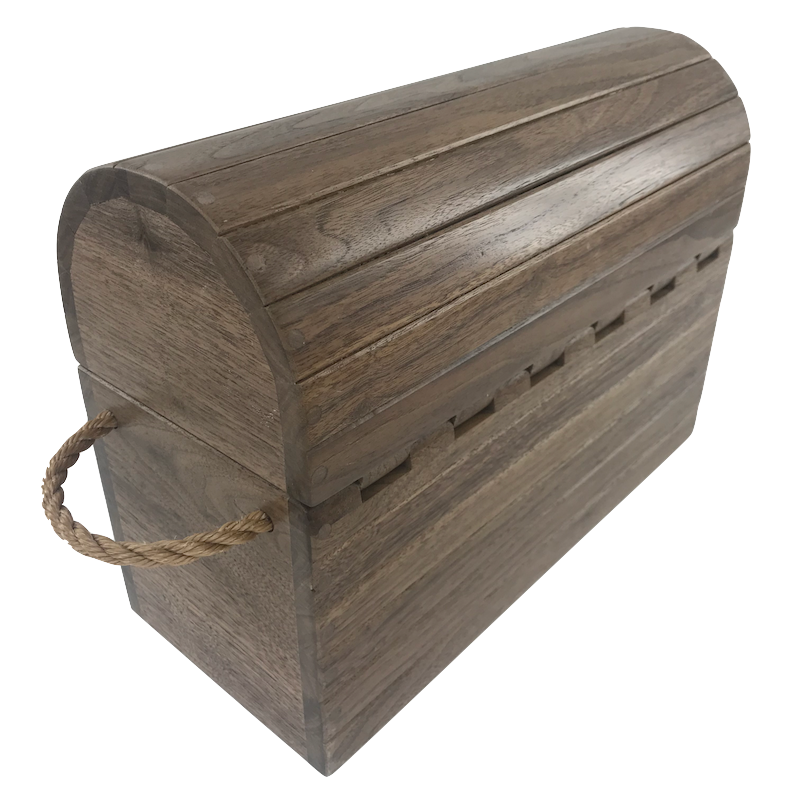 Wooden Treasure Chest - TreeToBox
