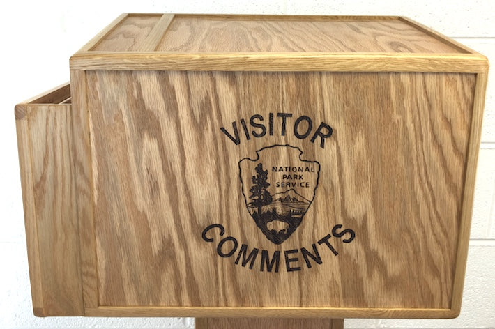 Visitor Comment box with pedestal - TreeToBox