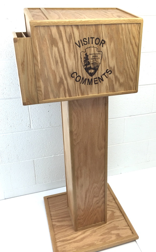 Visitor Comment box with pedestal - TreeToBox