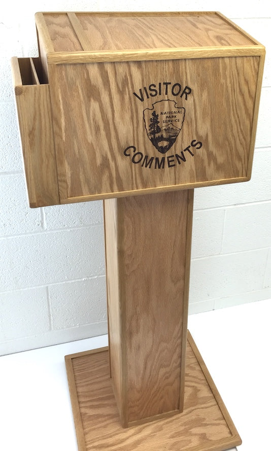 Visitor Comment box with pedestal - TreeToBox