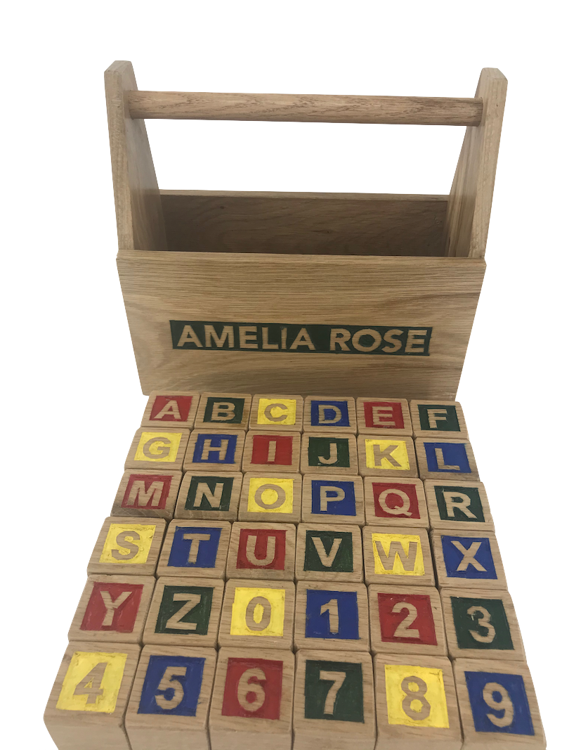 Custom Personalized Wooden ABC blocks (Base price shown) – TreeToBox
