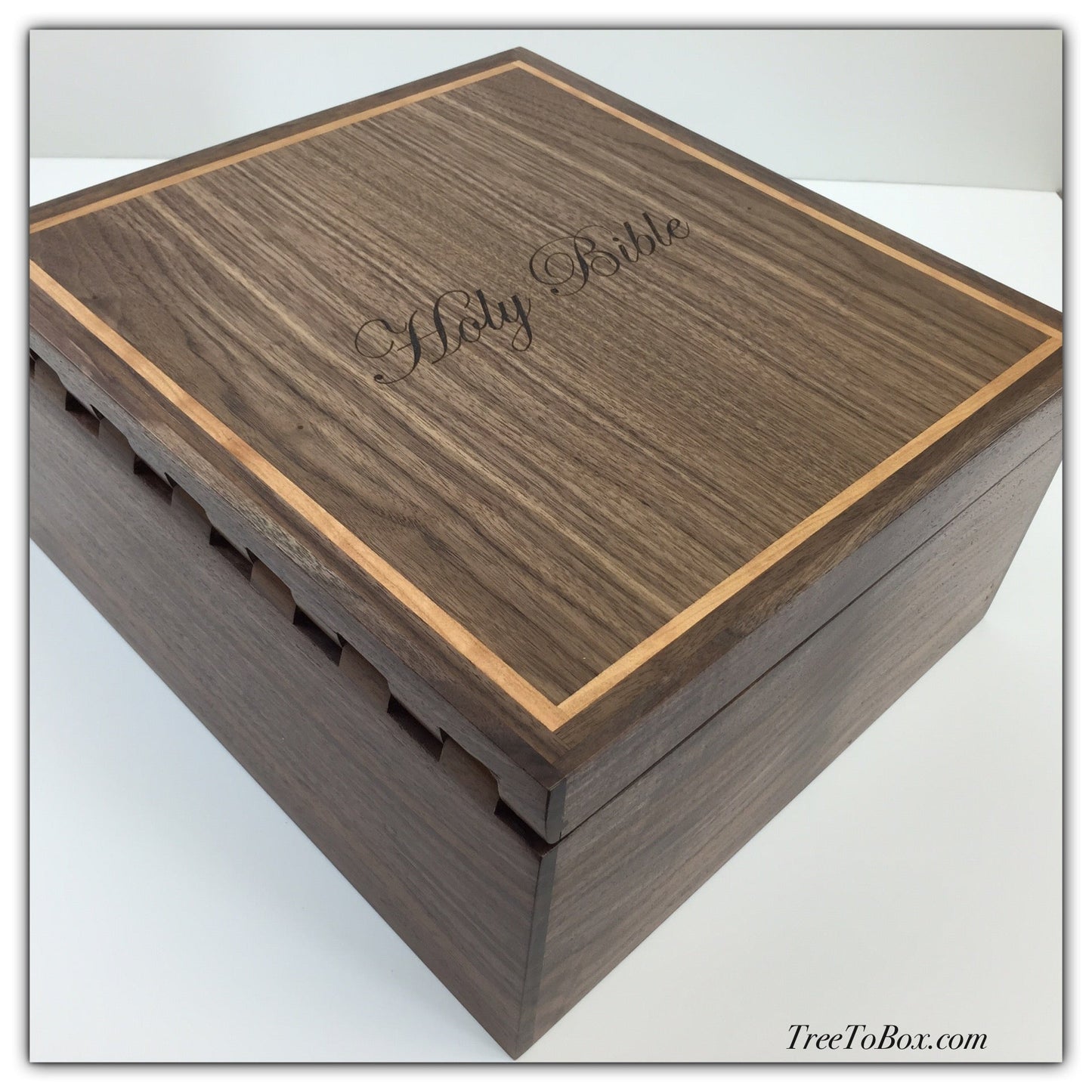 Design your Custom wooden Bible box here - TreeToBox