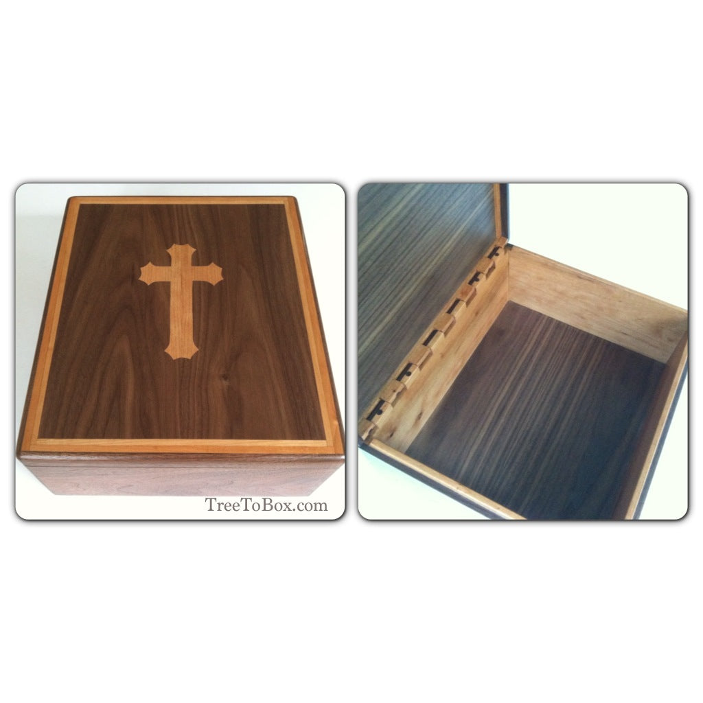 Custom wooden Bible box - TreeToBox