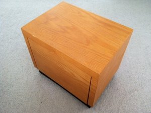 Revolving phonograph album cabinet - TreeToBox