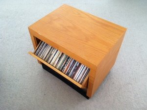 Revolving phonograph album cabinet - TreeToBox