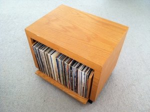 Revolving phonograph album cabinet - TreeToBox