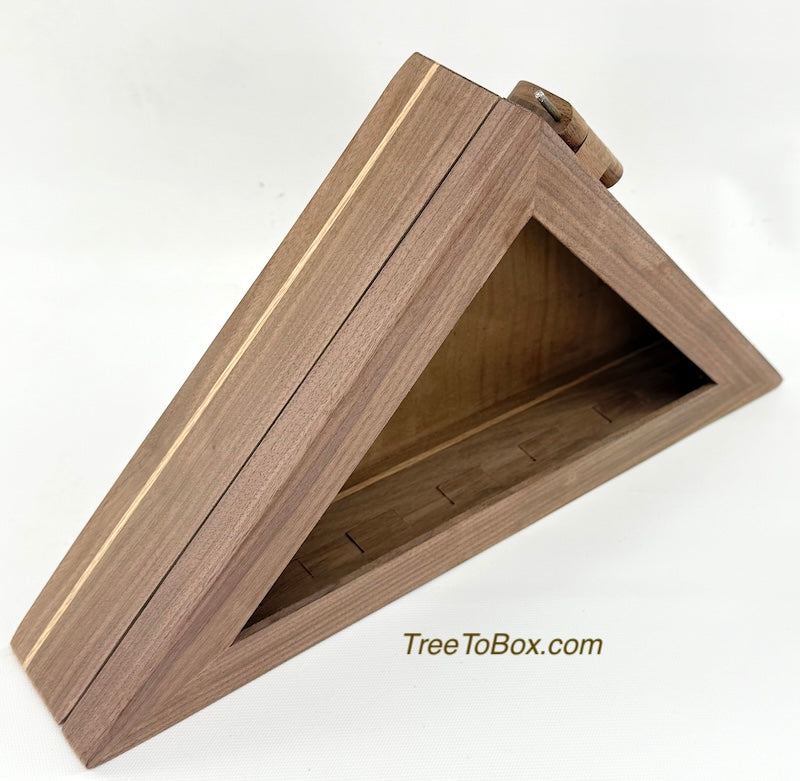 Available Now Flag display box with wooden hinge