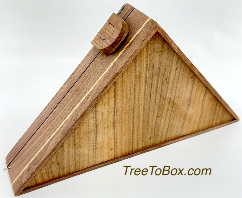 Available Now Flag display box with wooden hinge