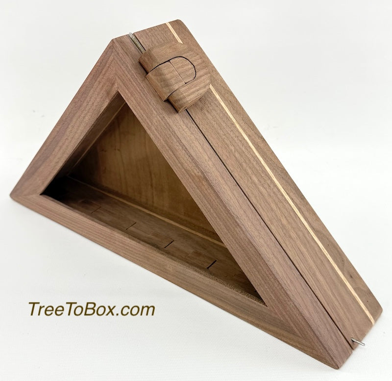 Available Now Flag display box with wooden hinge