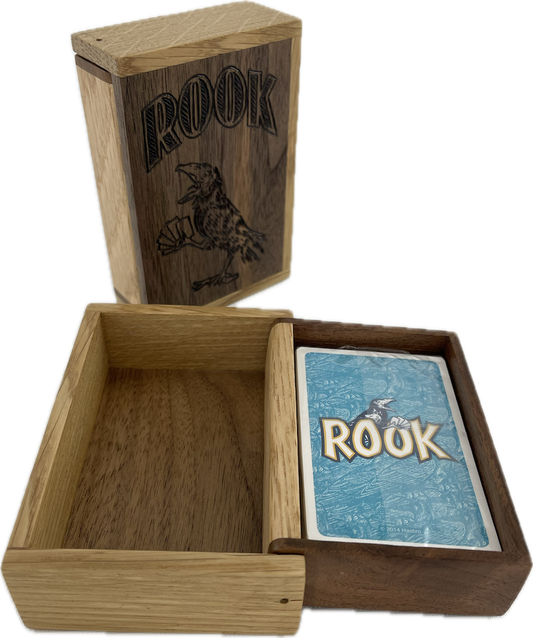 Available now wooden Rook card box - TreeToBox