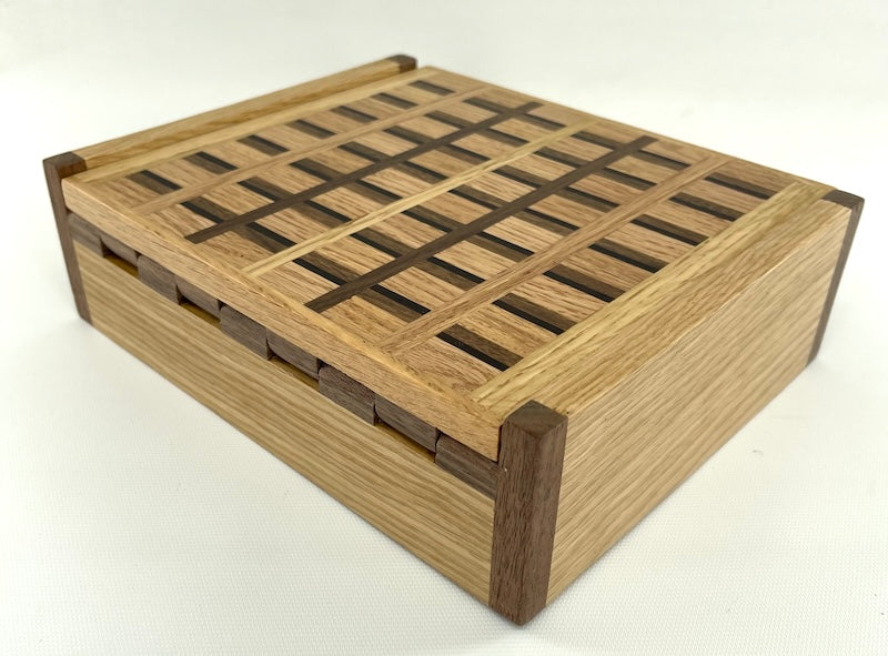 Available now Custom Oak and Black Walnut box - TreeToBox