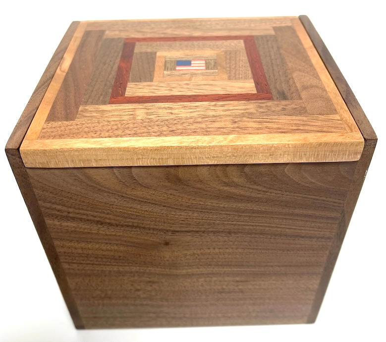 Available Now Wooden Flag box - TreeToBox