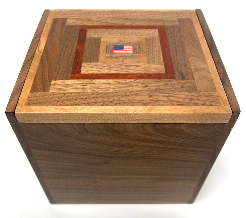 Available Now Wooden Flag box - TreeToBox