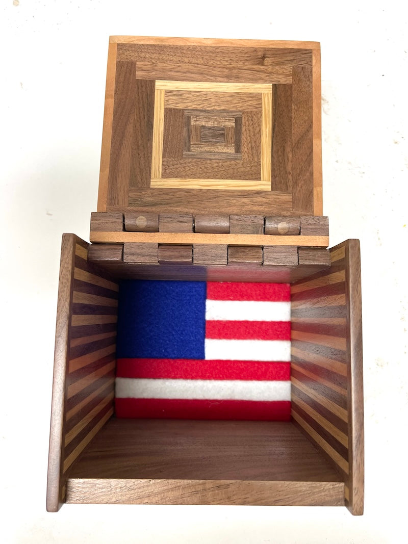 Available Now Wooden Flag box - TreeToBox