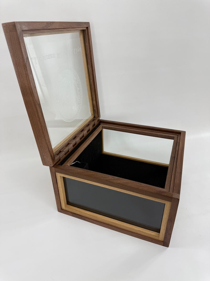 Available now Wooden Hat Box