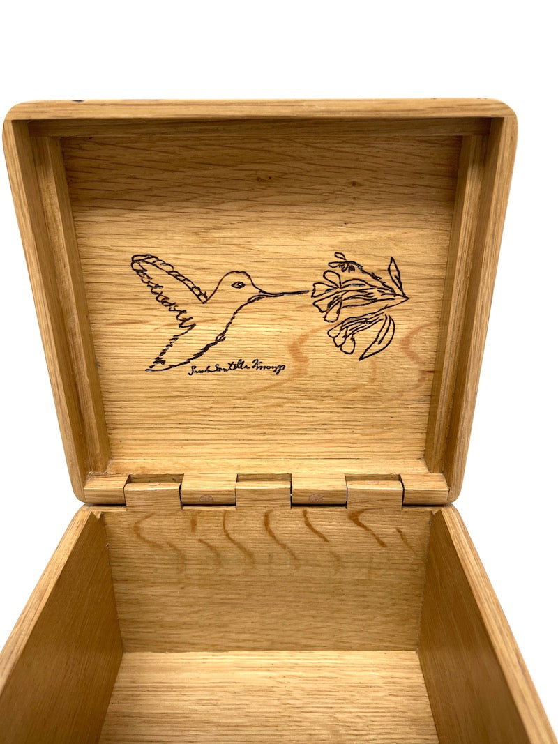 Heirloom wooden Recipe box (Base price shown) - TreeToBox