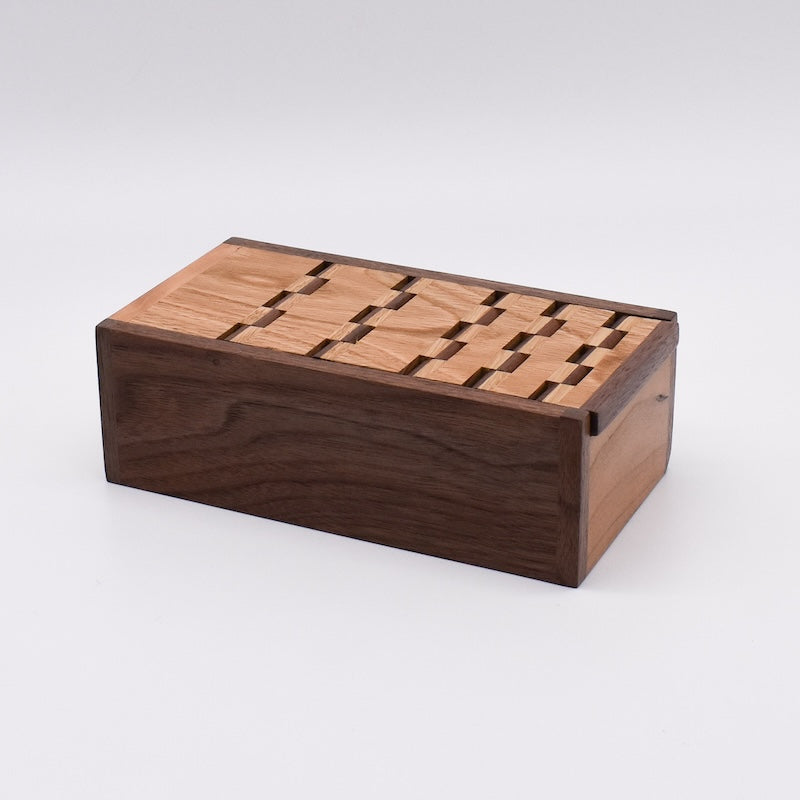 Available now Custom wooden 5 hinged rollup lid box - TreeToBox