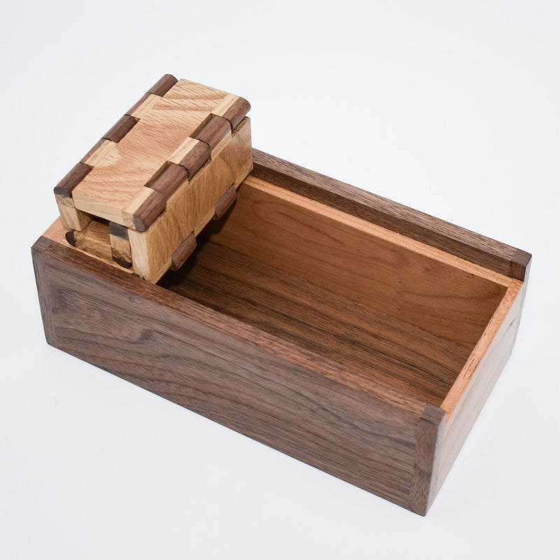 Available now Custom wooden 5 hinged rollup lid box - TreeToBox