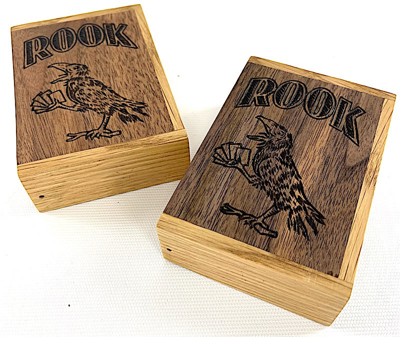 Available now wooden Rook card box - TreeToBox